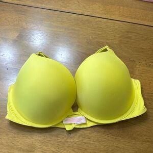 Victoria's Secret Bright Yellow Push-Up Bra